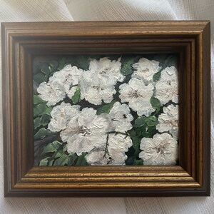 “Solace in Bloom” Framed oil painting